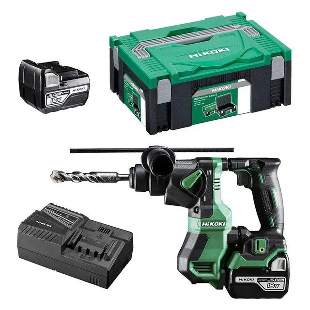 Perforateur HIKOKI DH18DPAWPZ SDS-Plus + coffret HIT-SYSTEM CASE - Déstockage - BAKZOKA