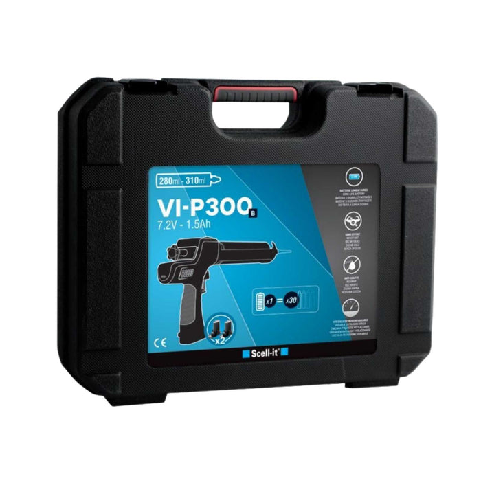 Pistolet d'injection SCELL-IT 7.2V Li-Ion (2x 1.5Ah) 280-310ml + mallette VI-P300B-2 - Déstockage - BAKZOKA