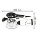 Ponceuse excentrique BOSCH PRO GEX 40-150 Ø150mm + coffret L-BOXX - 060137B201 - Déstockage - BAKZOKA