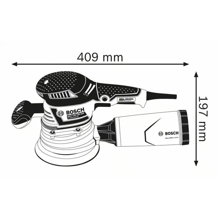 Ponceuse excentrique BOSCH PRO GEX 40-150 Ø150mm - 060137B202 - Reconditionné - BAKZOKA