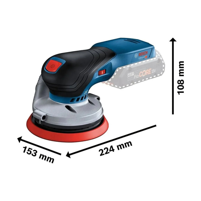 Ponceuse excentrique BOSCH PRO GEX 18V-125 Ø125mm + coffret L-BOXX - 0601372200 - Déstockage - BAKZOKA