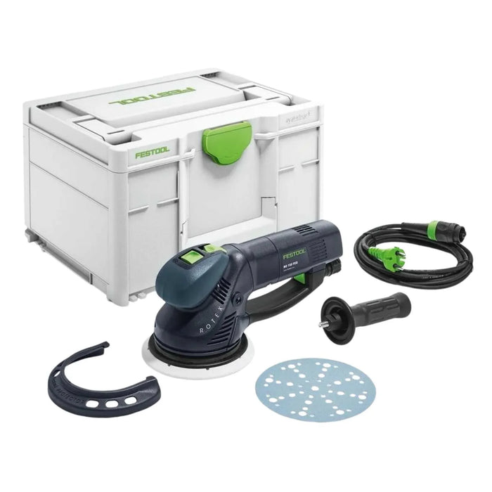 Ponceuse roto-excentrique FESTOOL ROTEX RO 150 FEQ-Plus Ø150mm + coffret SYSTAINER - 576017 - Déstockage - BAKZOKA