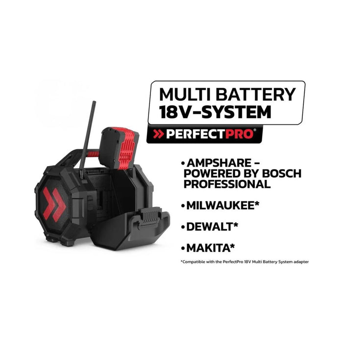 Radio de chantier ROCKTAGON 18V PerfectPro FM RDS / DAB+ - AUX - Bluetooth OCT-18V (sans batterie) - Déstockage - BAKZOKA