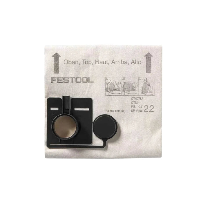 Sac filtre pour aspirateur FESTOOL FIS-CT SP VLIES/5 (5 pièces) - 456871 - Déstockage - BAKZOKA