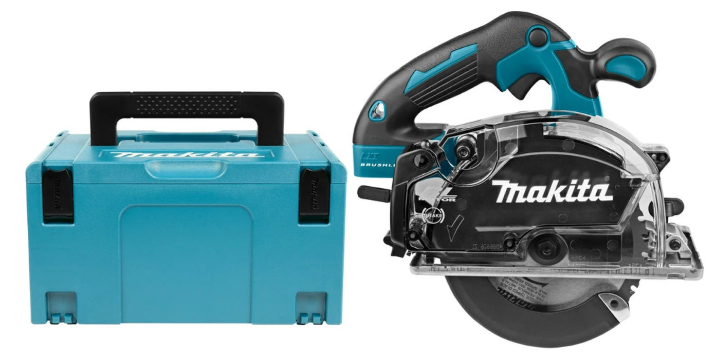 Scie circulaire à métaux MAKITA 18V LXT Ø150mm + coffret MAKPAC DCS553ZJ (sans batterie) - Déstockage - BAKZOKA