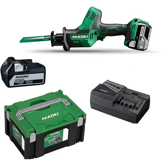 Scie sabre compacte HIKOKI CR18DAWPZ + coffret HIT-SYSTEM CASE - Déstockage - BAKZOKA