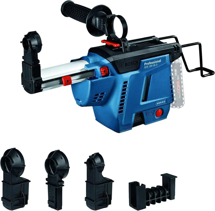 Système d'aspiration de poussière BOSCH PRO GDE 18V-26 D pour marteau rotatif Bosch GBH - 1600A01TX0 - Reconditionné - Drakare