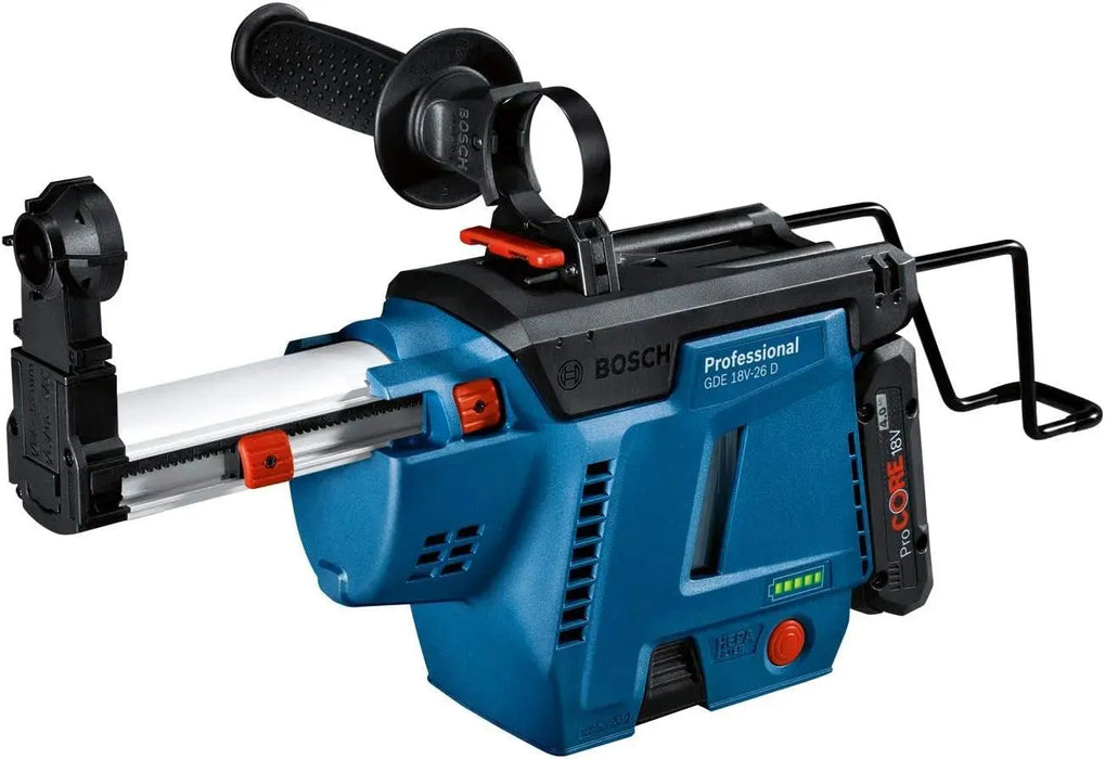 Système d'aspiration de poussière BOSCH PRO GDE 18V-26 D pour marteau rotatif Bosch GBH - 1600A01TX0 - Reconditionné - Drakare