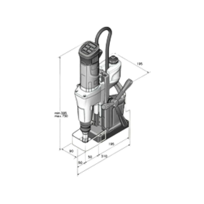 Unité de perçage par carottage magnétique FEIN 1200W + mallette KBM 50 UQW - Déstockage - BAKZOKA