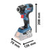 Visseuse à chocs BOSCH PRO 18V 200Nm + coffret L-BOXX GDR 18V-200 C (sans batterie) - Déstockage - BAKZOKA